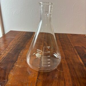 Vintage Kimax Kimble 2000ml Filtering Flask 27060 Borosilicate Glass with Box
